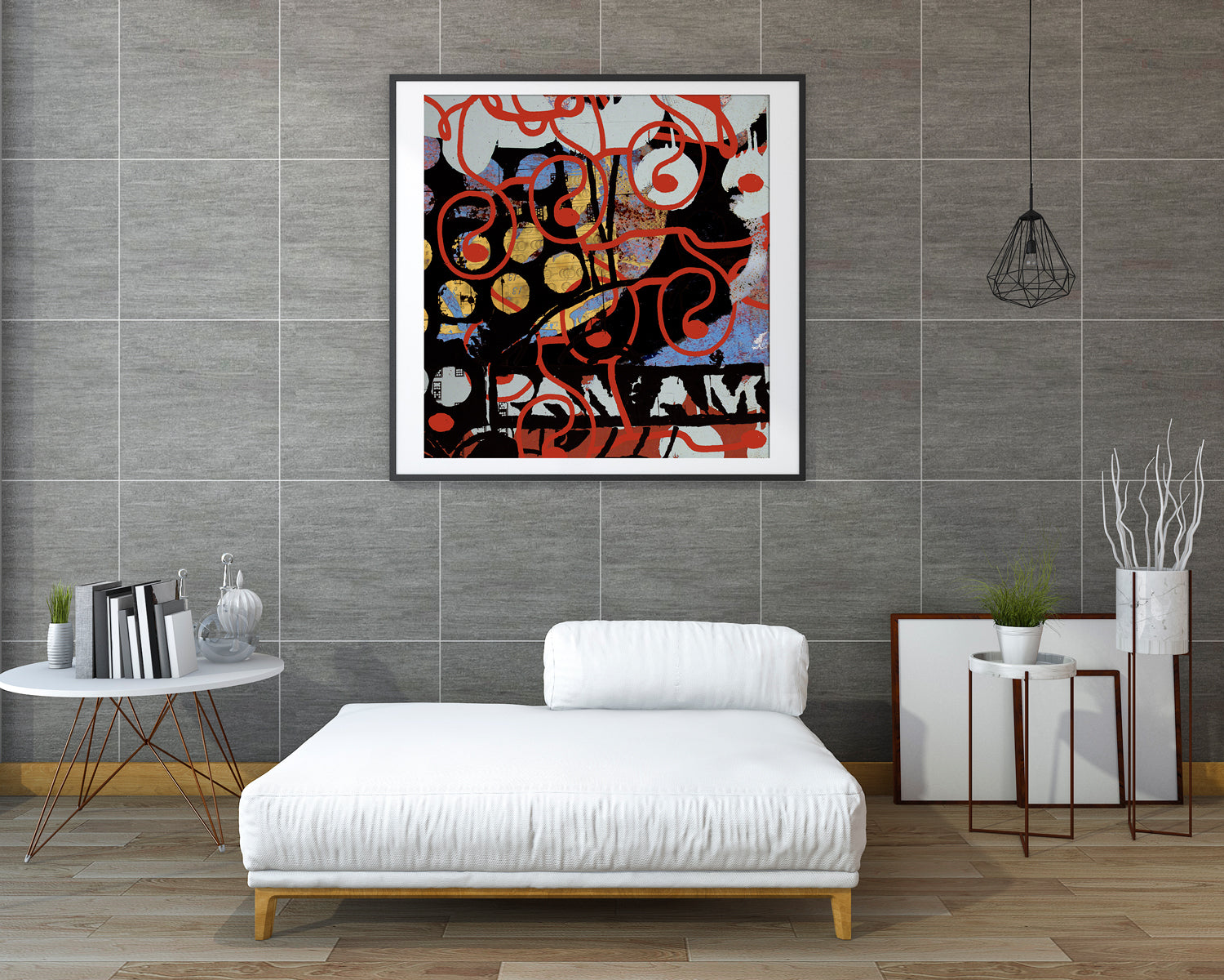 A Certain Rhythm, wax on paper