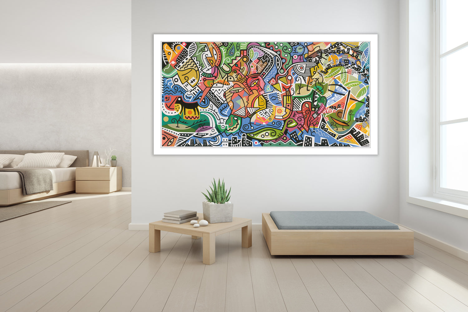 Travelogue, acrylic painting